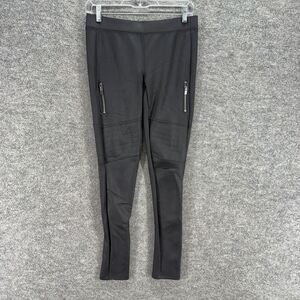 Express Pants Women S Small Black Mid Rise Pull On Skinny Capri Pockets Casual